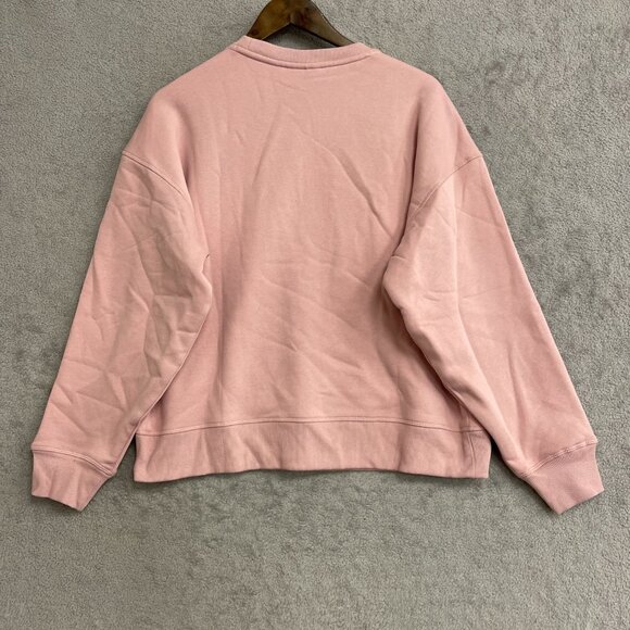 Elle Sport Women's L Paris Dusty Rose Sweatshirt Graphic Crewneck Pullover M0803 - Picture 3 of 10